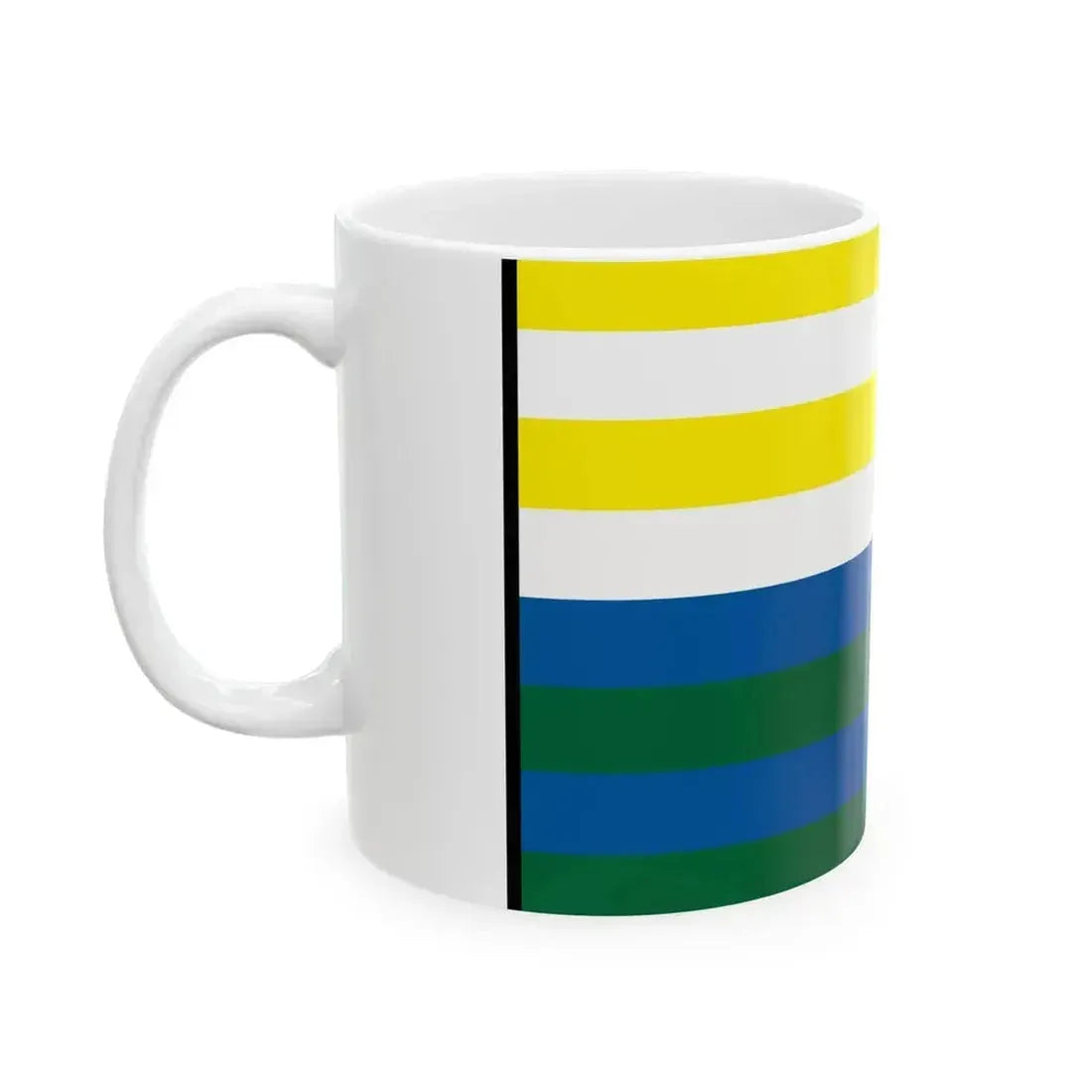 Bysta Trebisov Flag (Slovakia) White Coffee Mug - Go Mug Yourself