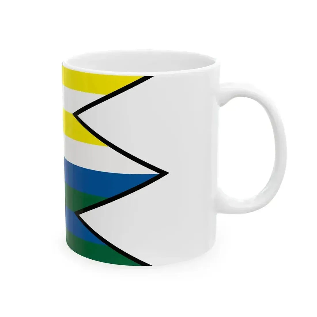 Bysta Trebisov Flag (Slovakia) White Coffee Mug - Go Mug Yourself