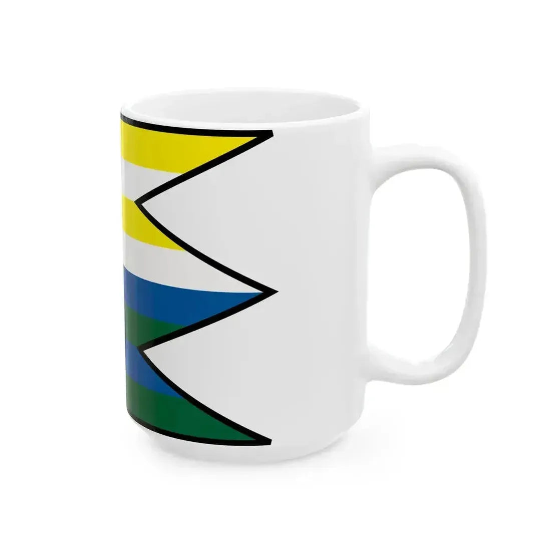 Bysta Trebisov Flag (Slovakia) White Coffee Mug - Go Mug Yourself