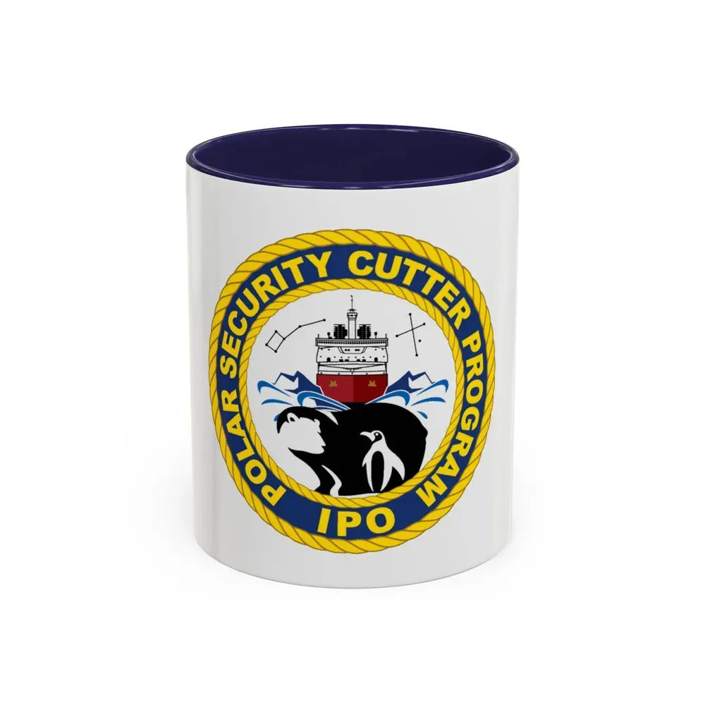 C2495 Polar Security Cutter Program IPO (U.S. Coast Guard) Accent Coffee Mug 11oz Navy - Go Mug Yourself