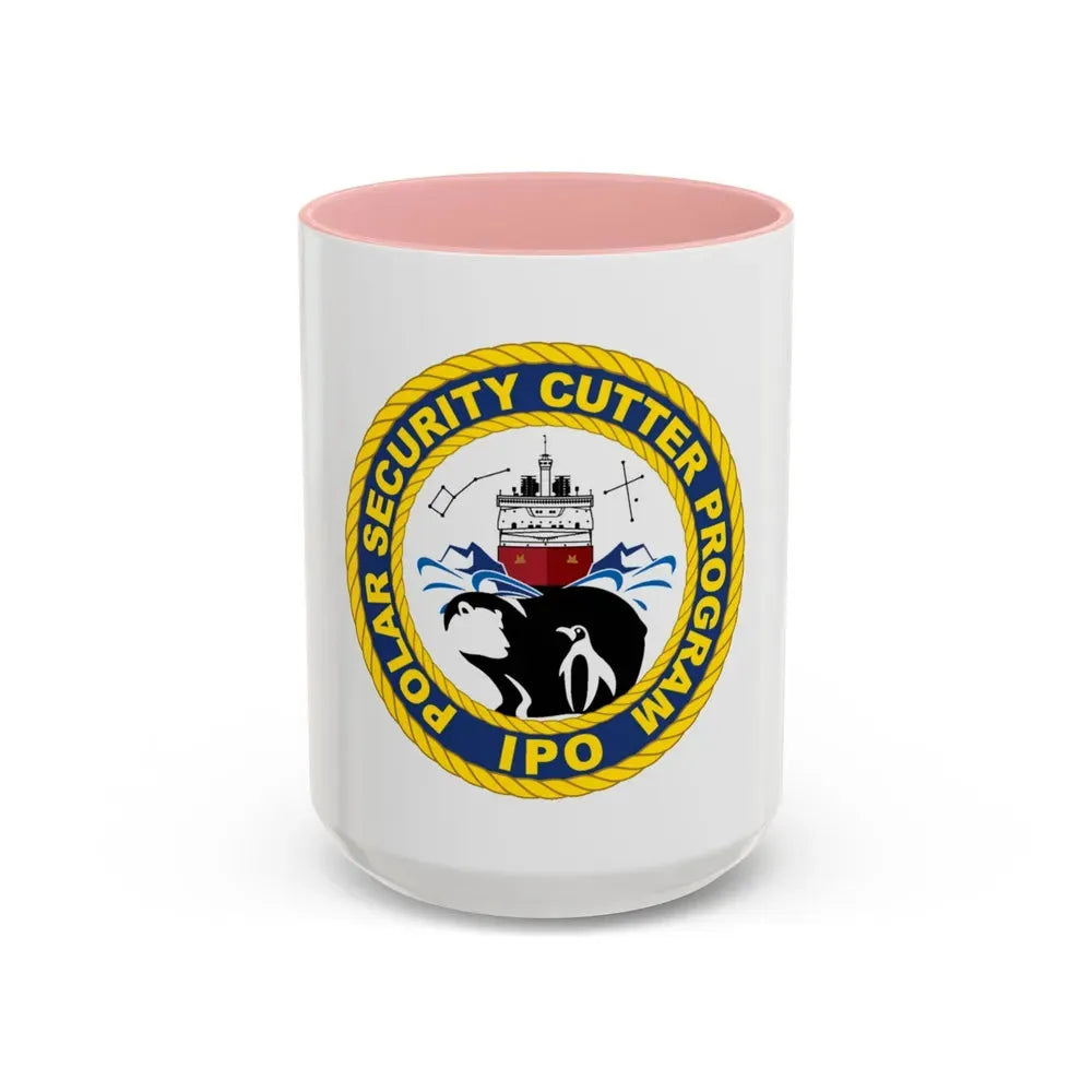 C2495 Polar Security Cutter Program IPO (U.S. Coast Guard) Accent Coffee Mug 15oz Pink - Go Mug Yourself