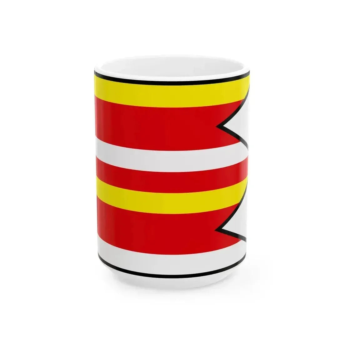 Cab Nitra Flag (Slovakia) White Coffee Mug 15oz - Go Mug Yourself