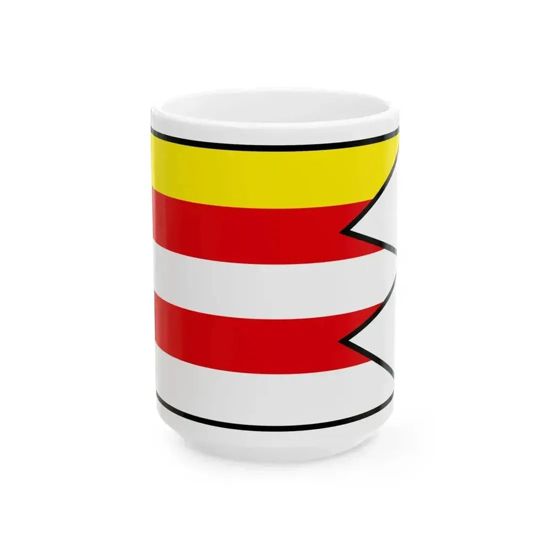 Cabaj Capor Nitra Flag (Slovakia) White Coffee Mug 15oz - Go Mug Yourself