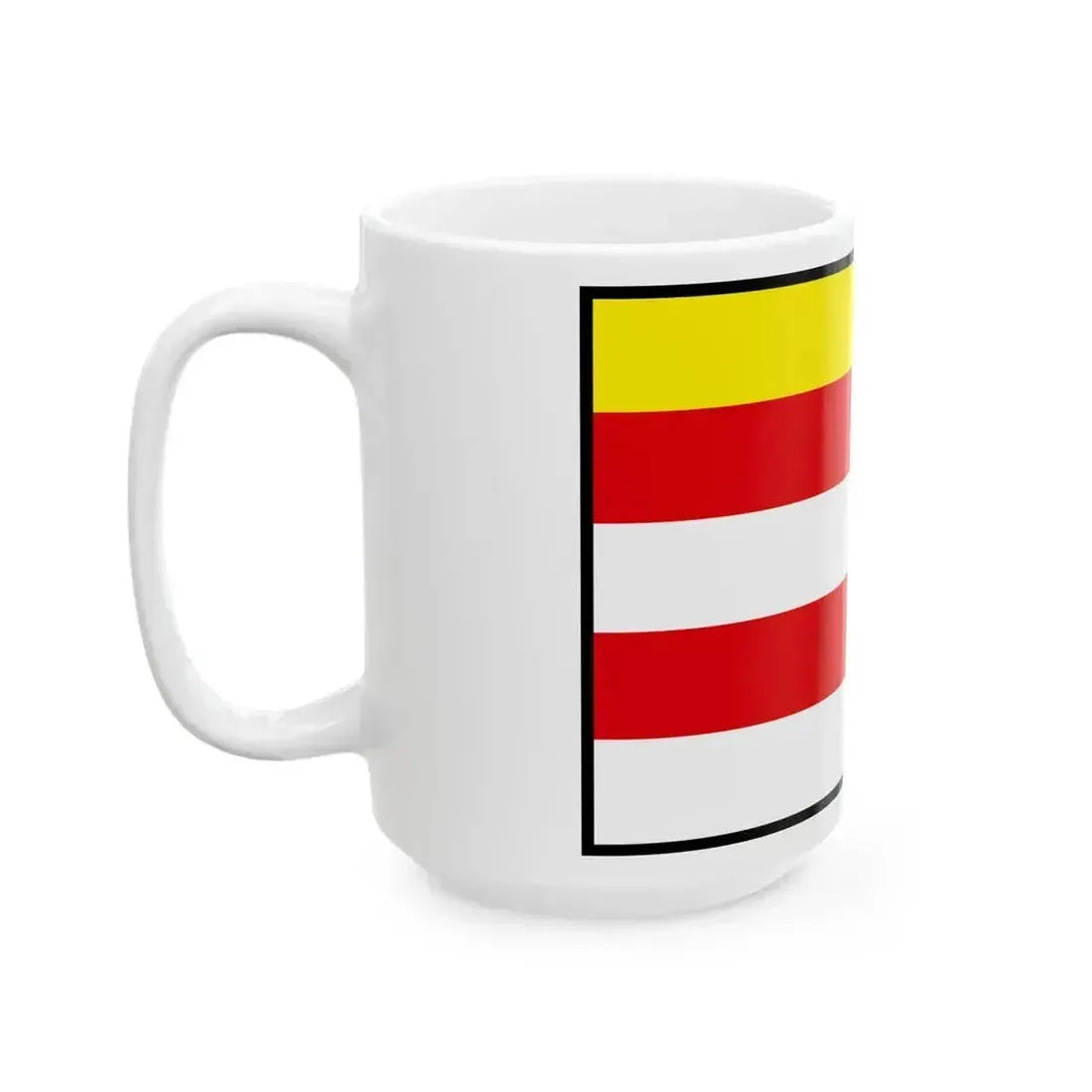 Cabaj Capor Nitra Flag (Slovakia) White Coffee Mug - Go Mug Yourself