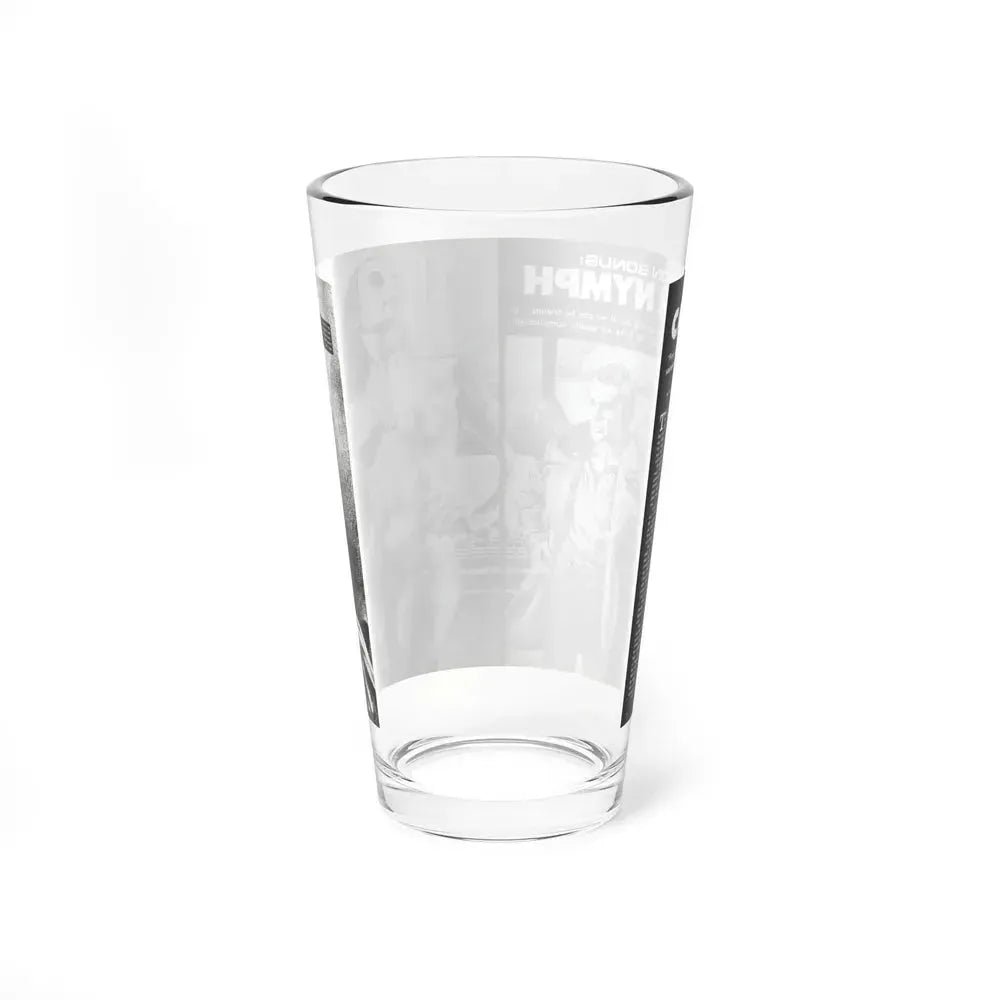 Cabin Nymph, Bluebook for Men, March 1972 (Magazine Illustration) Pint Glass 16oz - Go Mug Yourself