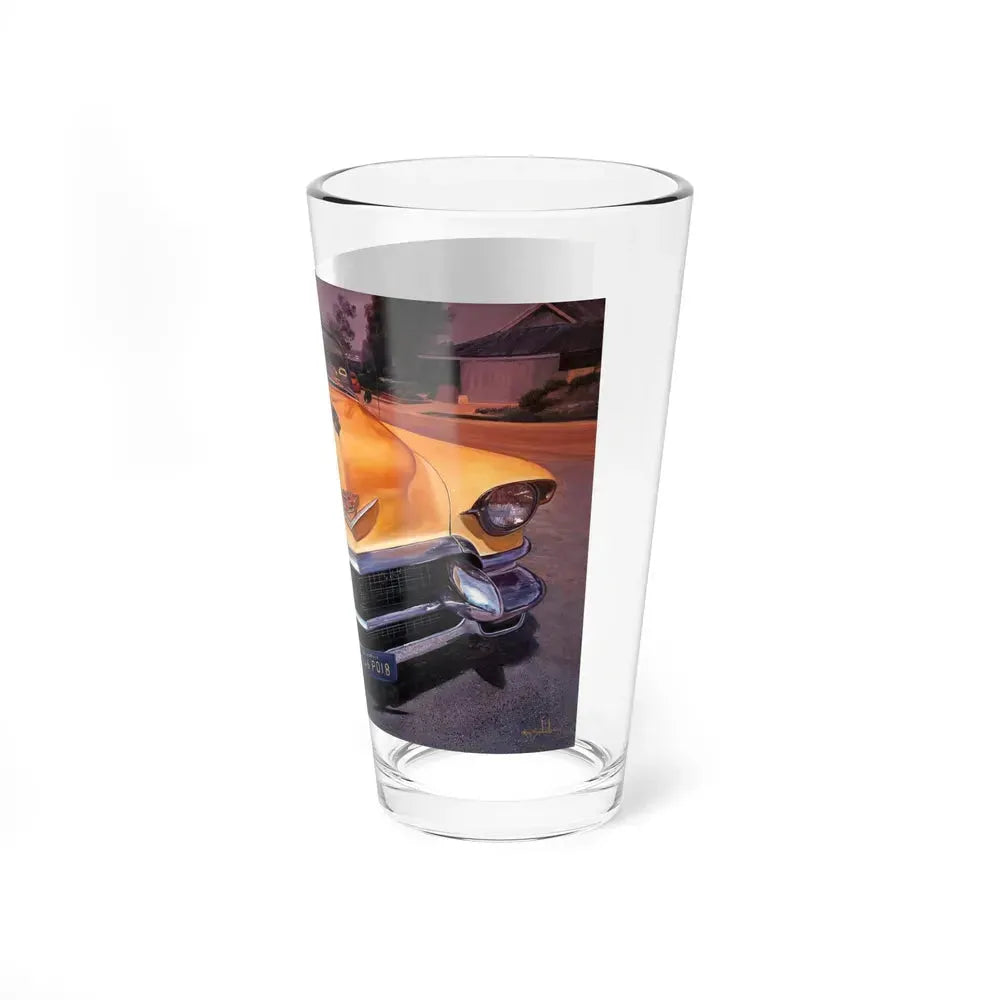 Cadillac Convertible (Magazine Illustration) Pint Glass 16oz - Go Mug Yourself