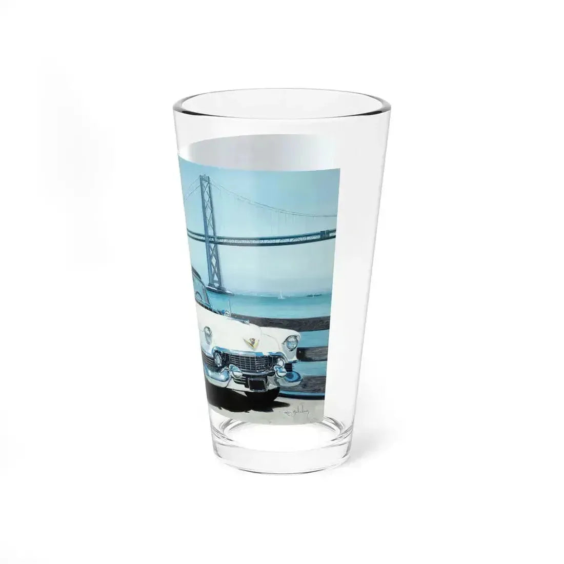 Cadillac (Magazine Illustration) Pint Glass 16oz - Go Mug Yourself