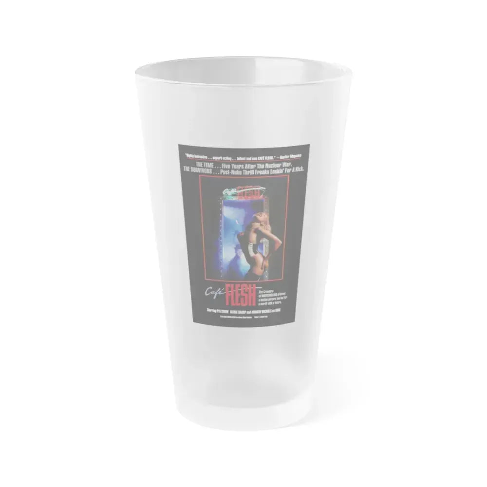 CAFE FLESH 1982 Movie Poster - Frosted Pint Glass 16oz 16oz Frosted - Go Mug Yourself