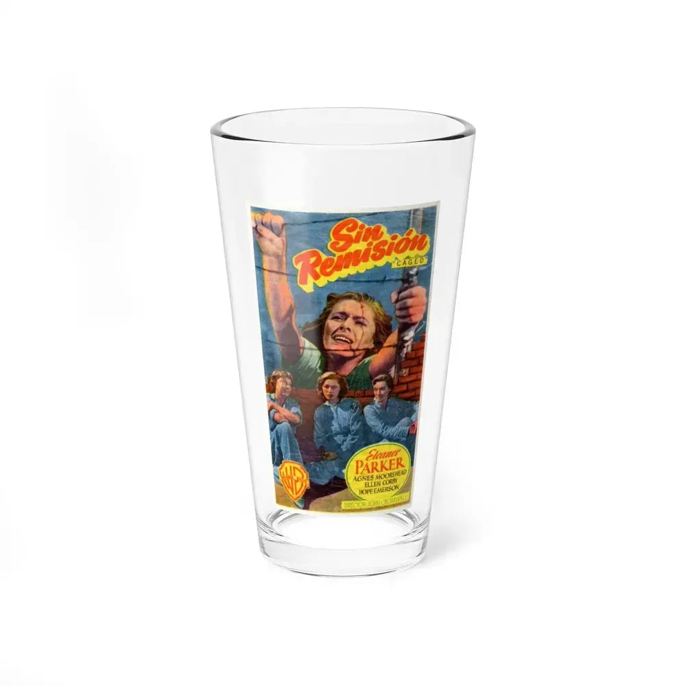 CAGED 1950 Movie Poster - Pint Glass 16oz 16oz - Go Mug Yourself