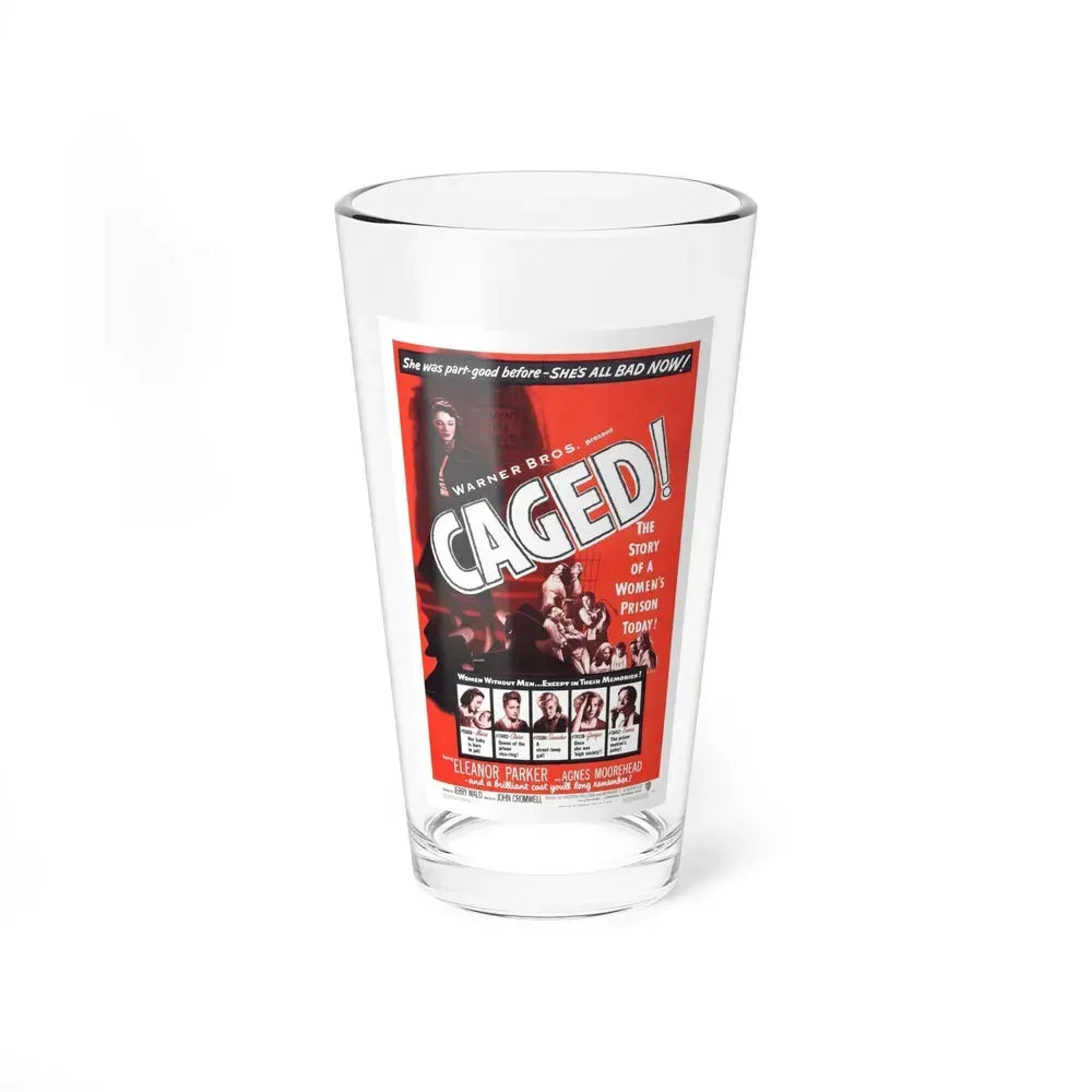 CAGED! (2) 1950 Movie Poster - Pint Glass 16oz 16oz - Go Mug Yourself