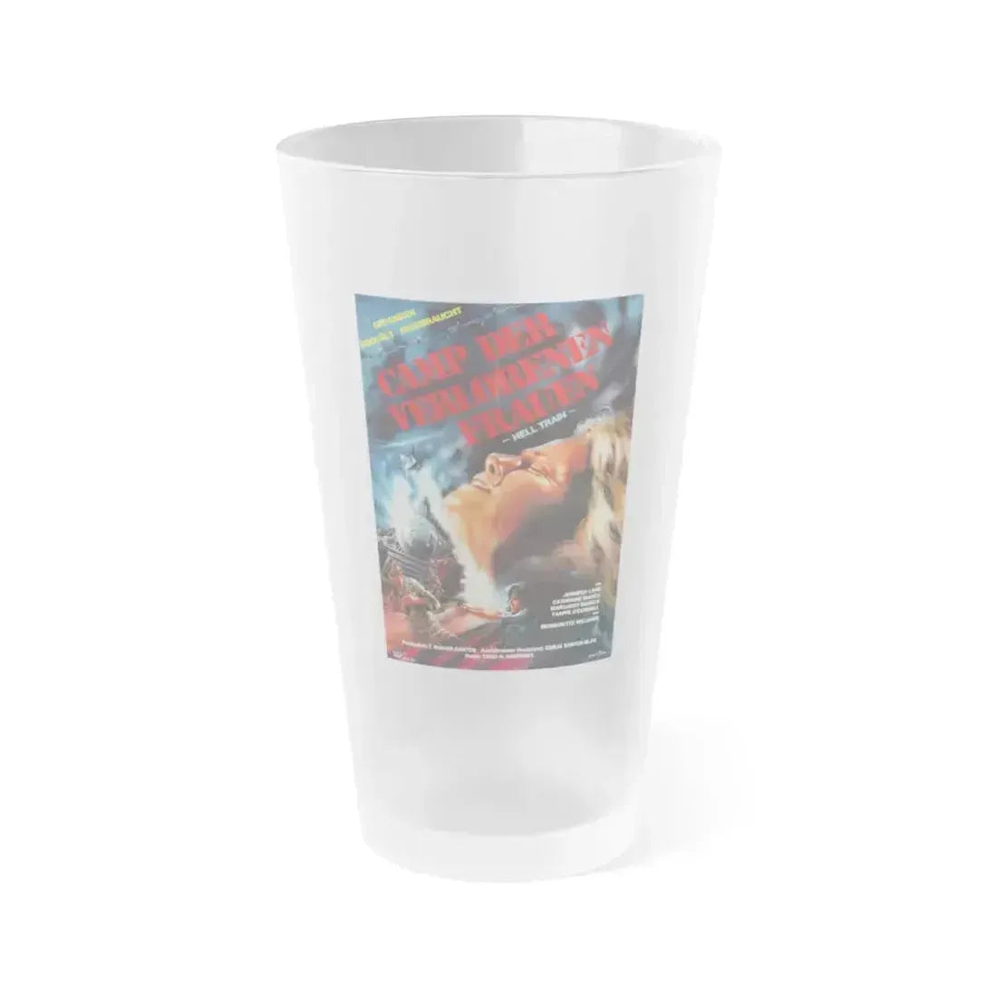 CAGED FURY (GERMAN) 1983 Movie Poster - Frosted Pint Glass 16oz 16oz Frosted - Go Mug Yourself