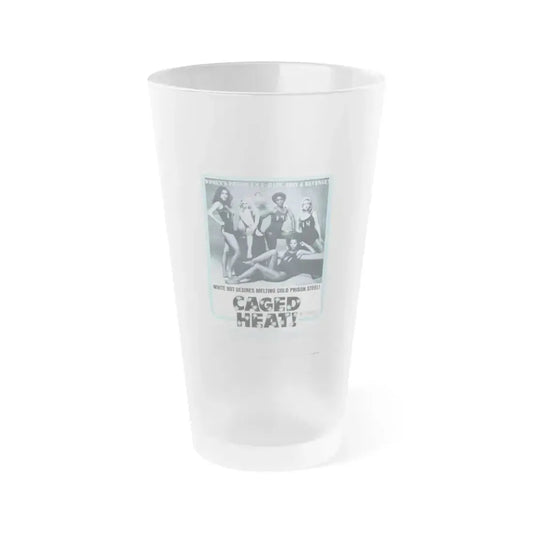 CAGED HEAT! 1974 Movie Poster - Frosted Pint Glass 16oz 16oz Frosted - Go Mug Yourself