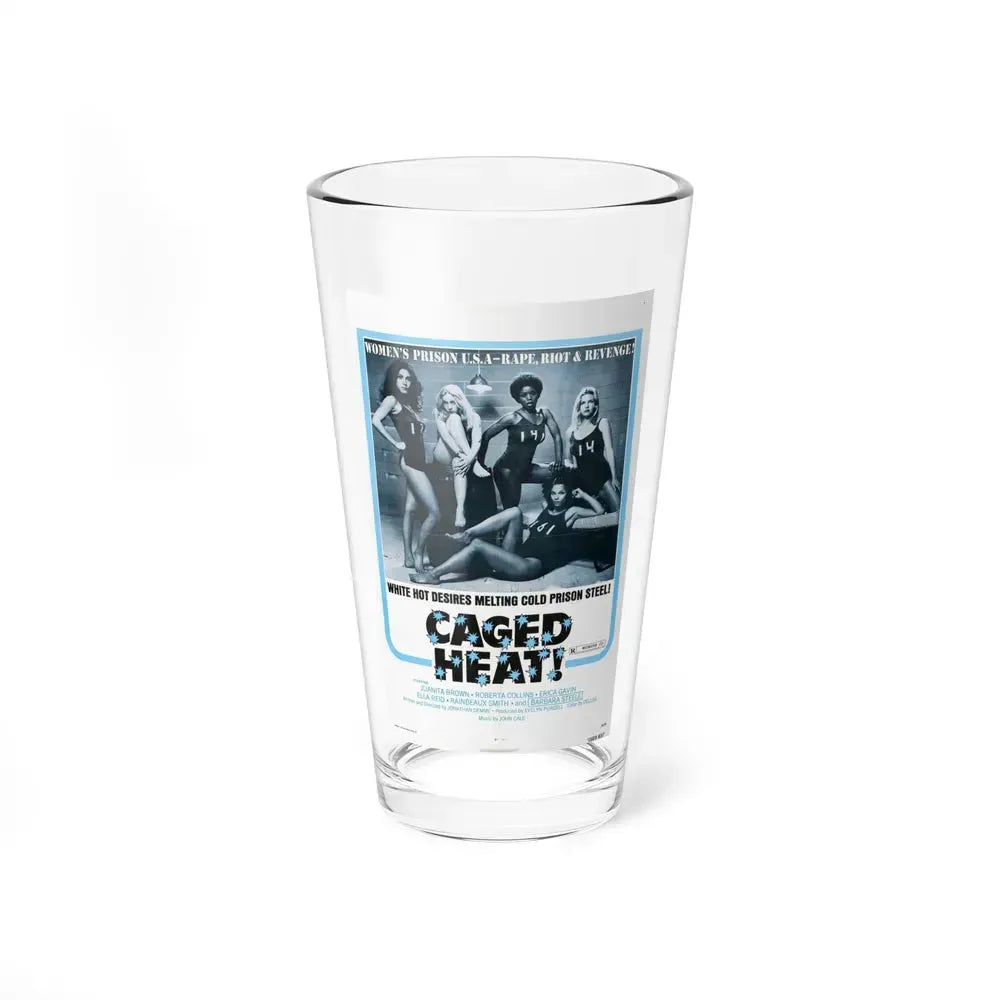 CAGED HEAT! 1974 Movie Poster - Pint Glass 16oz 16oz - Go Mug Yourself