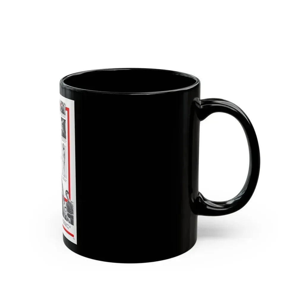 CAGED MEN PLUS ONE WOMAN 1971 Movie Poster - Black Coffee Mug - Go Mug Yourself