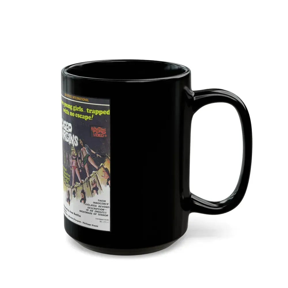 CAGED VIRGINS (VHS COVER) - Black Coffee Mug - Go Mug Yourself