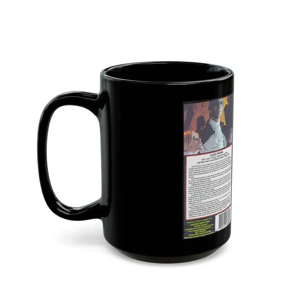 CAGED VIRGINS (VHS COVER) - Black Coffee Mug - Go Mug Yourself