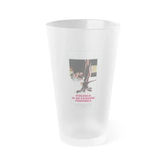 CAGED WOMEN (ITALIAN) 1970 Movie Poster - Frosted Pint Glass 16oz 16oz Frosted - Go Mug Yourself