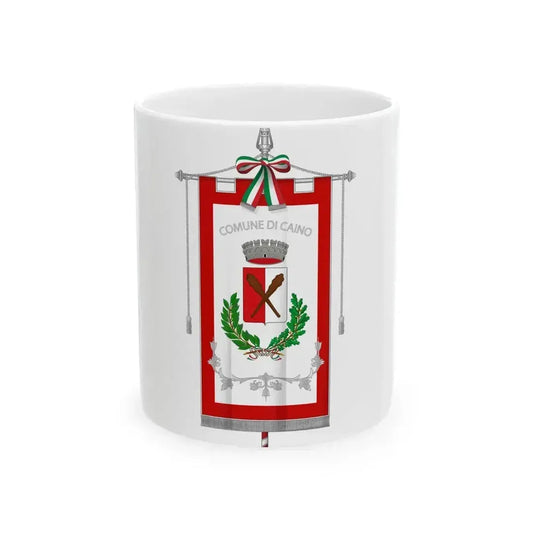 Caino-Gonfalone (Italy) White Coffee Mug 11oz - Go Mug Yourself