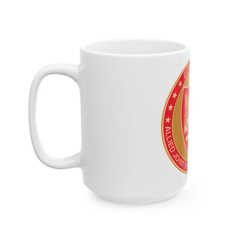 CAJFC Naples Commander Allied Joint Forces (U.S. Navy) White Coffee Mug - Go Mug Yourself