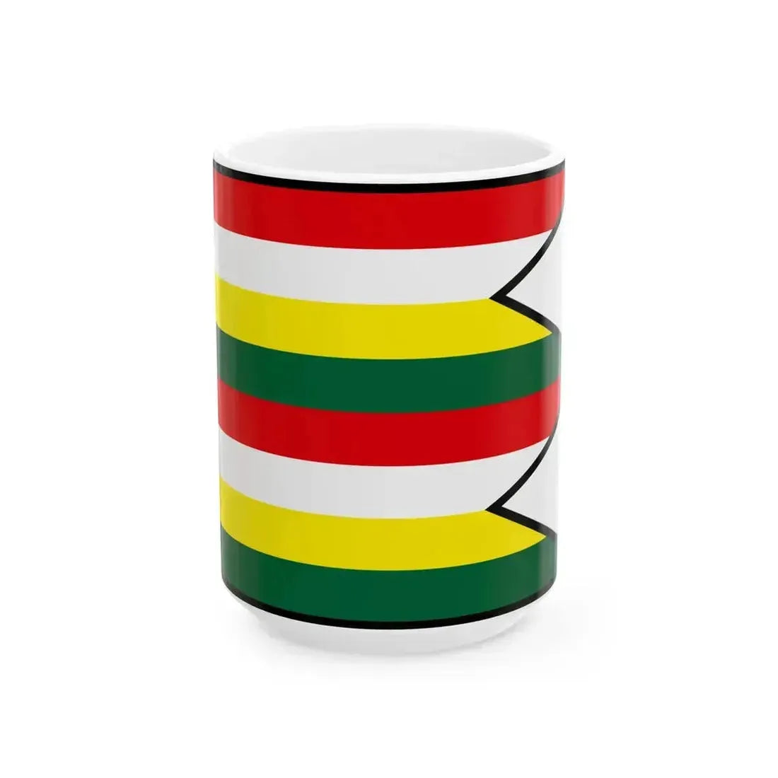 Cakanovce Kosice Okolie Flag (Slovakia) White Coffee Mug 15oz - Go Mug Yourself