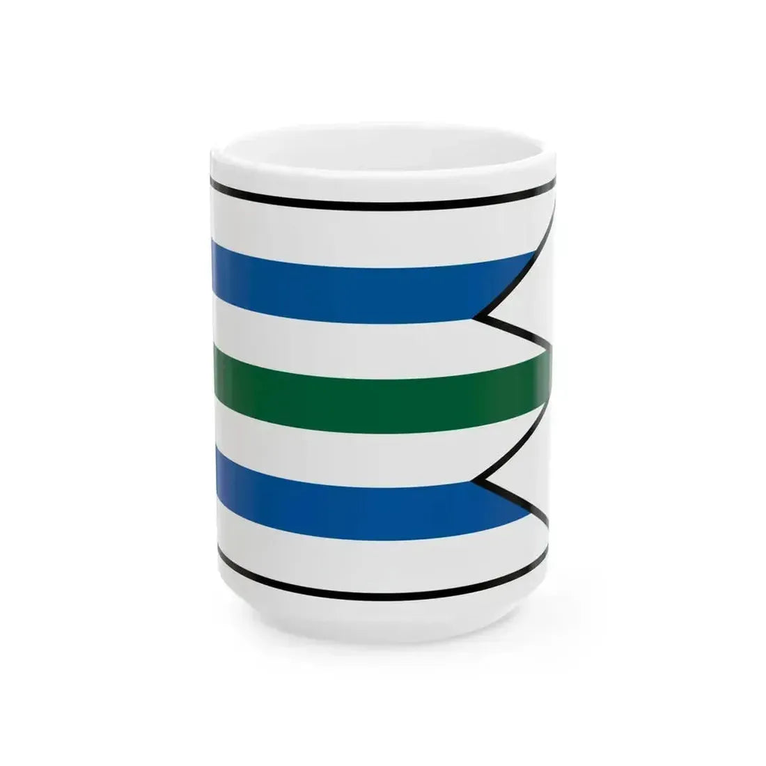 Cakanovce Lucenec Flag (Slovakia) White Coffee Mug 15oz - Go Mug Yourself