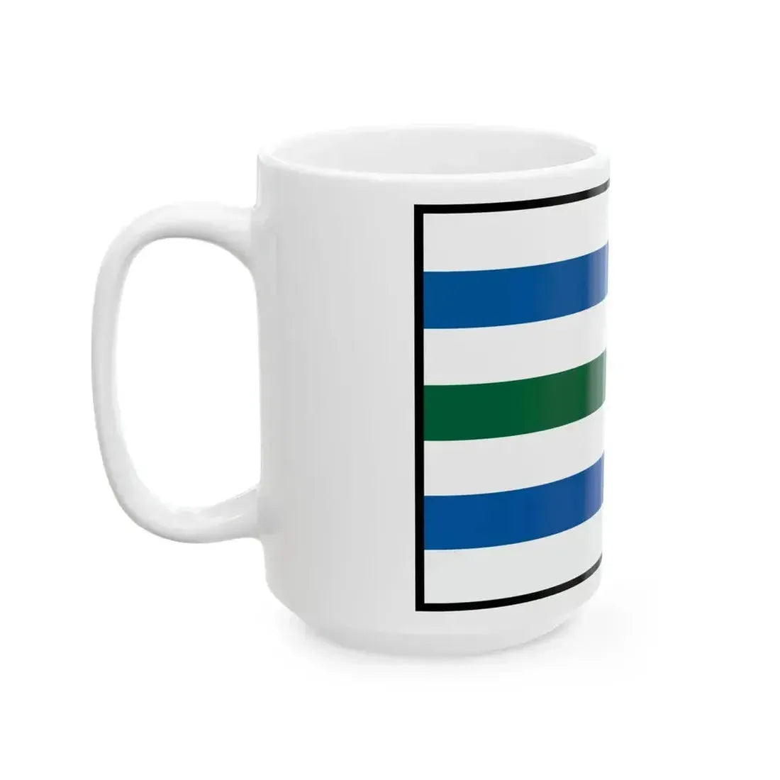 Cakanovce Lucenec Flag (Slovakia) White Coffee Mug - Go Mug Yourself