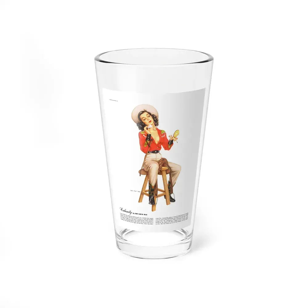 Calamity, Esquire, September 1947 (Magazine Illustration) Pint Glass 16oz 16oz - Go Mug Yourself