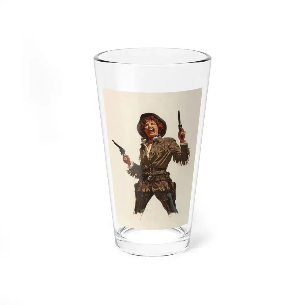 Calamity Jane, Argosy magazine interior illustration, 1958 (Magazine Illustration) Pint Glass 16oz 16oz - Go Mug Yourself