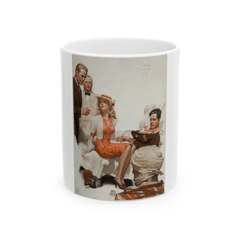 Calcutta Adventure, 1940 - White Coffee Mug 11oz - Go Mug Yourself