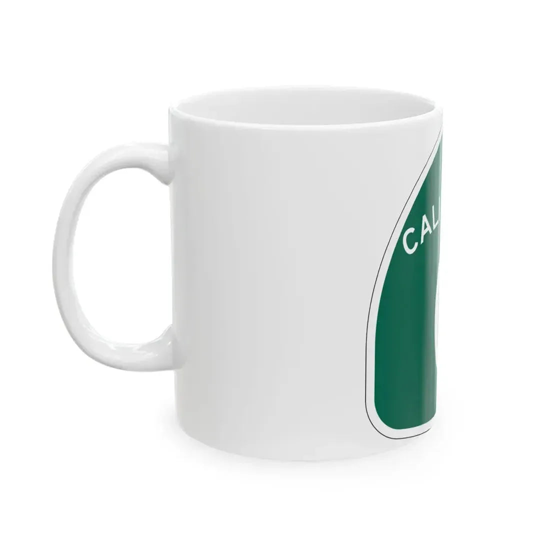 California 0 (California) (Road Sign) White Coffee Mug - Go Mug Yourself