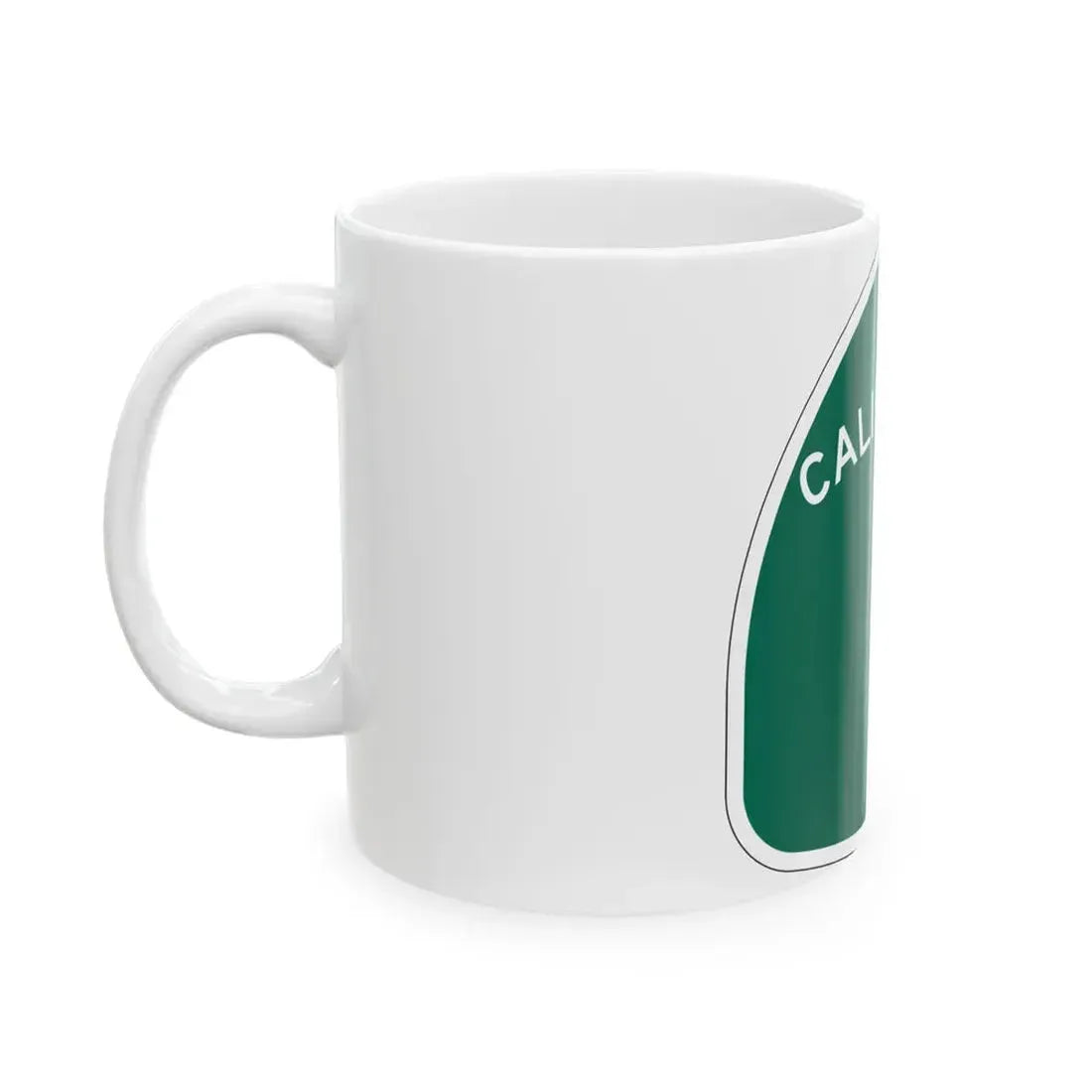 California 1 (California) (Road Sign) White Coffee Mug - Go Mug Yourself