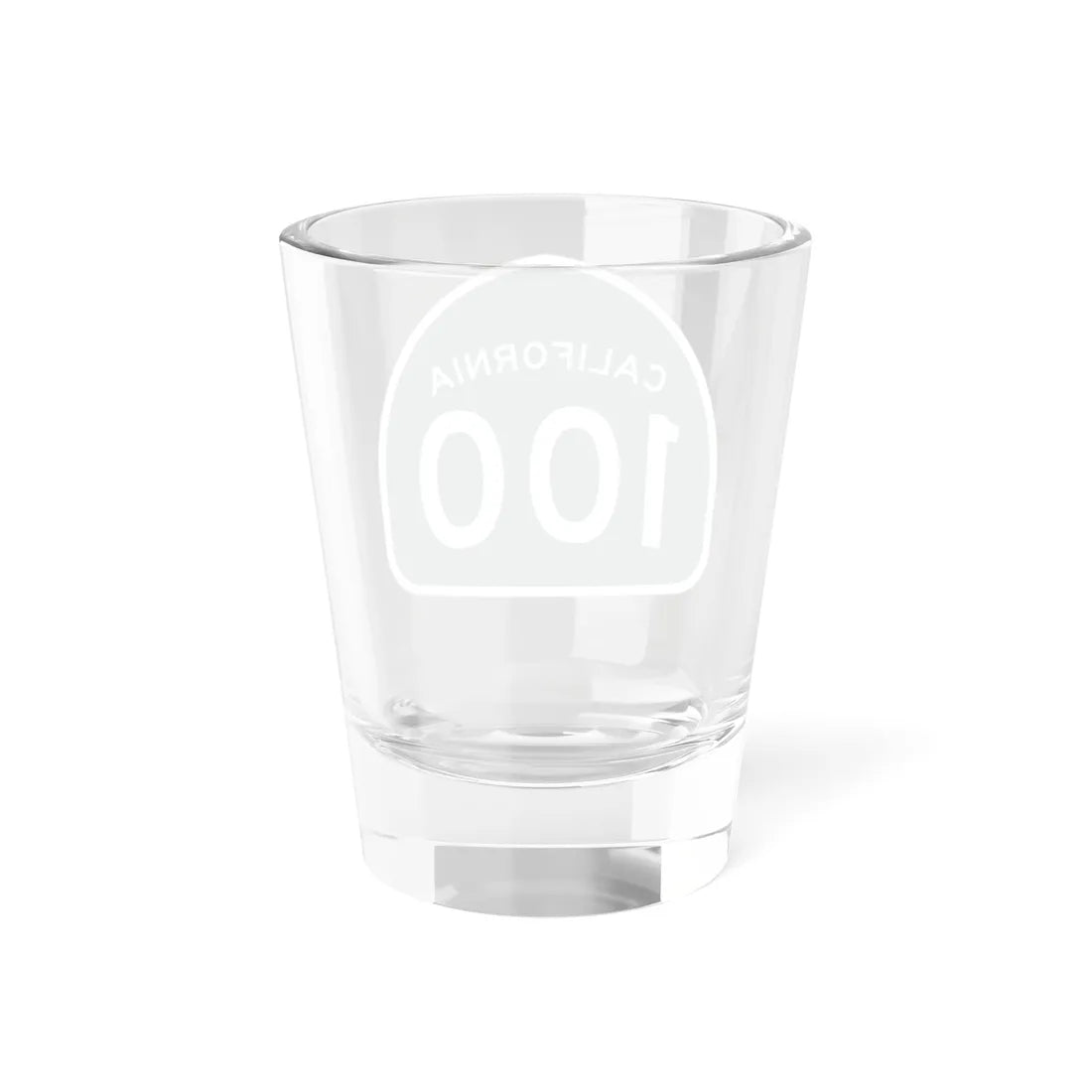 California 100 (California) (Road Sign) Shot Glass 1.5oz - Go Mug Yourself