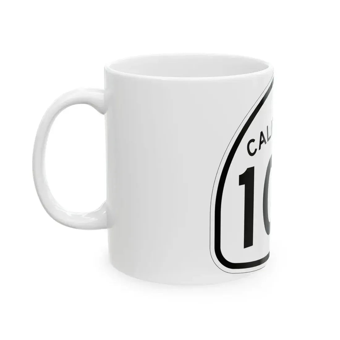 California 104 1957 (California) (Road Sign) White Coffee Mug - Go Mug Yourself