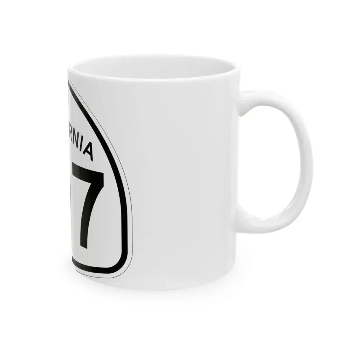 California 107 1957 (California) (Road Sign) White Coffee Mug - Go Mug Yourself