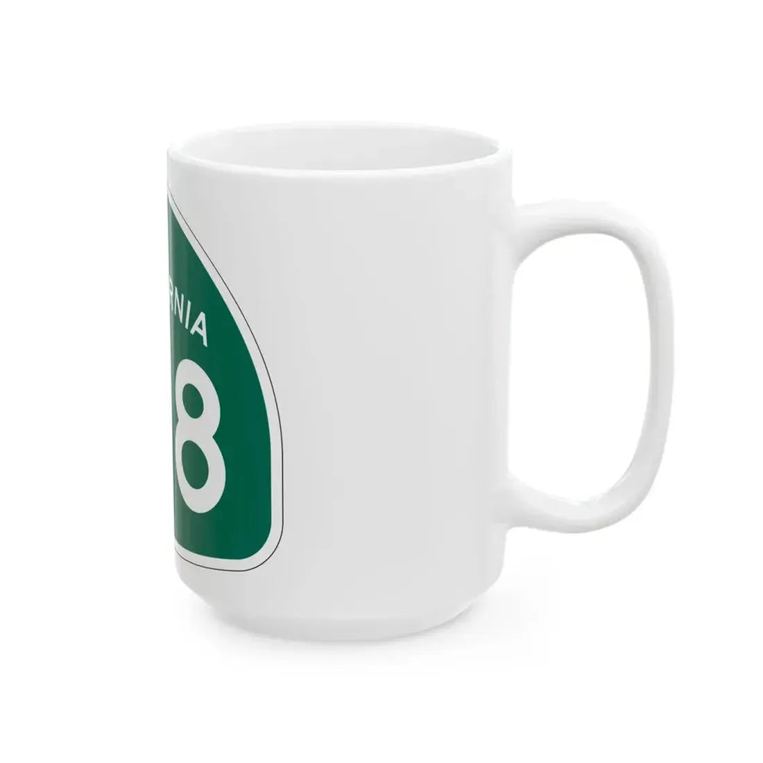 California 108 (California) (Road Sign) White Coffee Mug - Go Mug Yourself