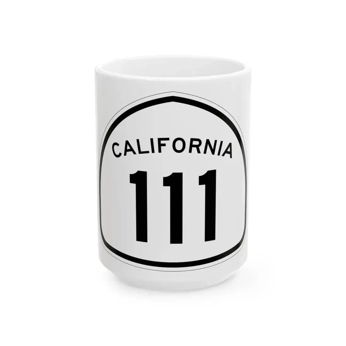California 111 1957 (California) (Road Sign) White Coffee Mug 15oz - Go Mug Yourself