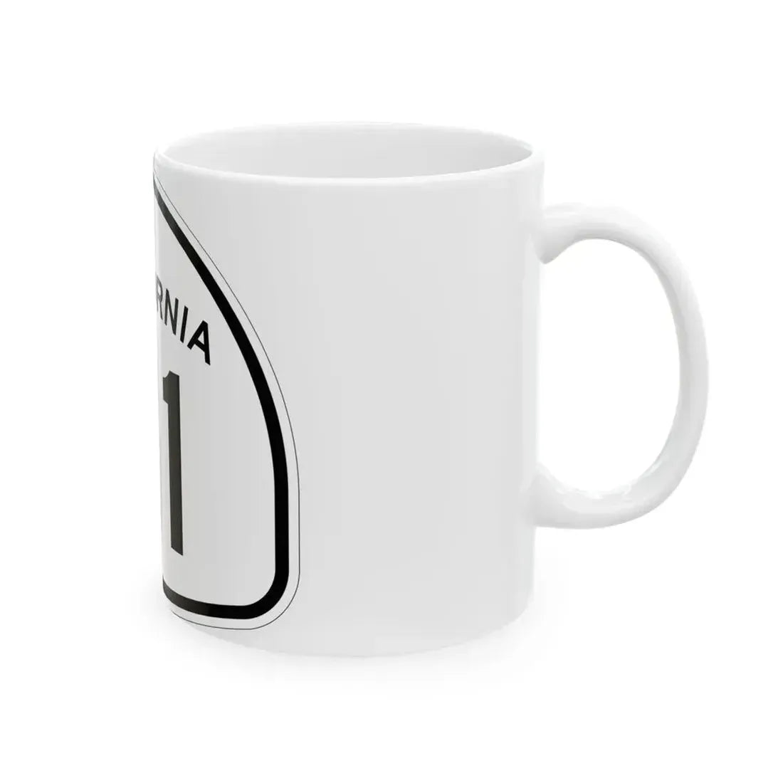 California 111 1957 (California) (Road Sign) White Coffee Mug - Go Mug Yourself