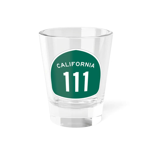 California 111 (California) (Road Sign) Shot Glass 1.5oz 1.5oz - Go Mug Yourself