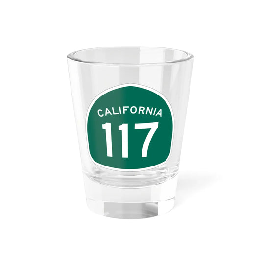 California 117 (California) (Road Sign) Shot Glass 1.5oz 1.5oz - Go Mug Yourself