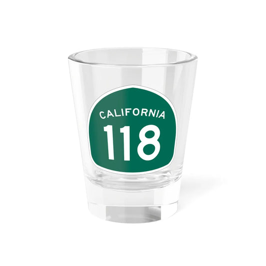 California 118 (California) (Road Sign) Shot Glass 1.5oz 1.5oz - Go Mug Yourself