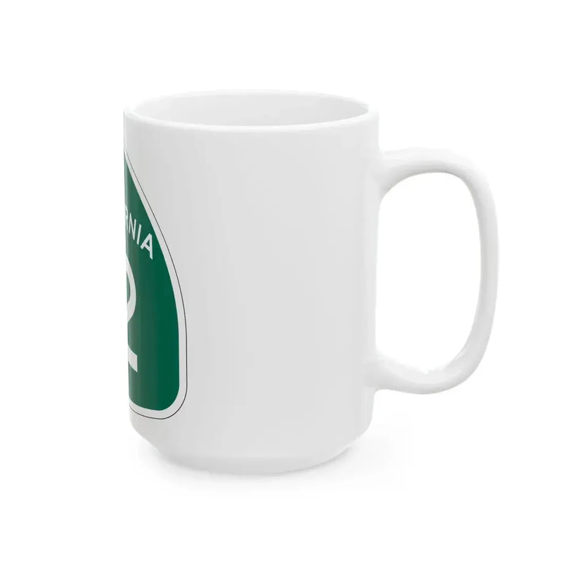 California 12 (California) (Road Sign) White Coffee Mug - Go Mug Yourself