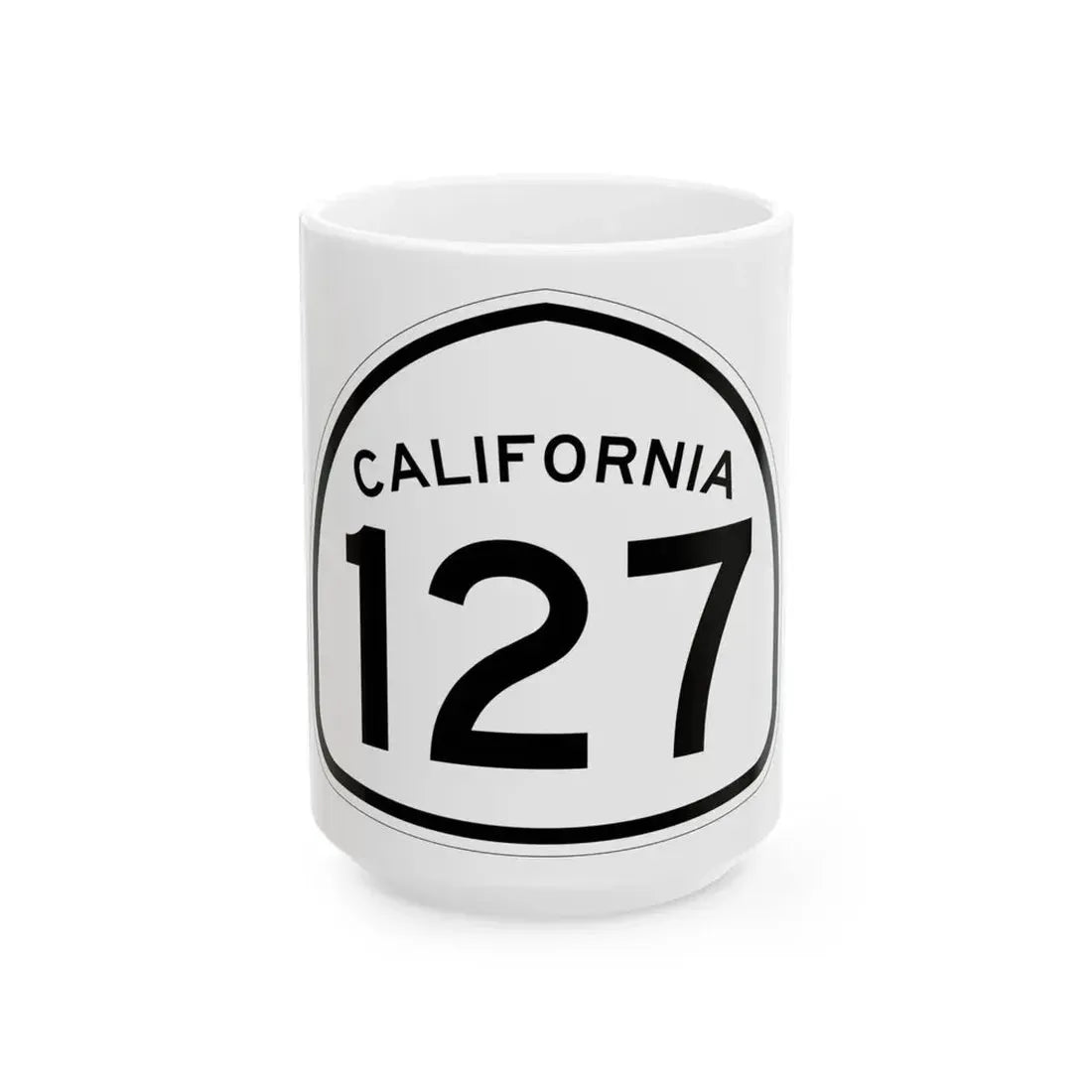 California 127 1957 (California) (Road Sign) White Coffee Mug 15oz - Go Mug Yourself