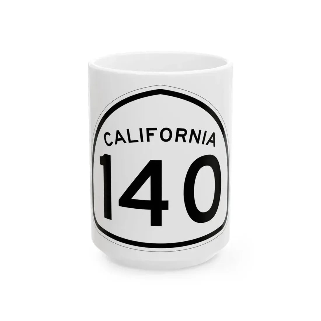 California 140 1957 (California) (Road Sign) White Coffee Mug 15oz - Go Mug Yourself