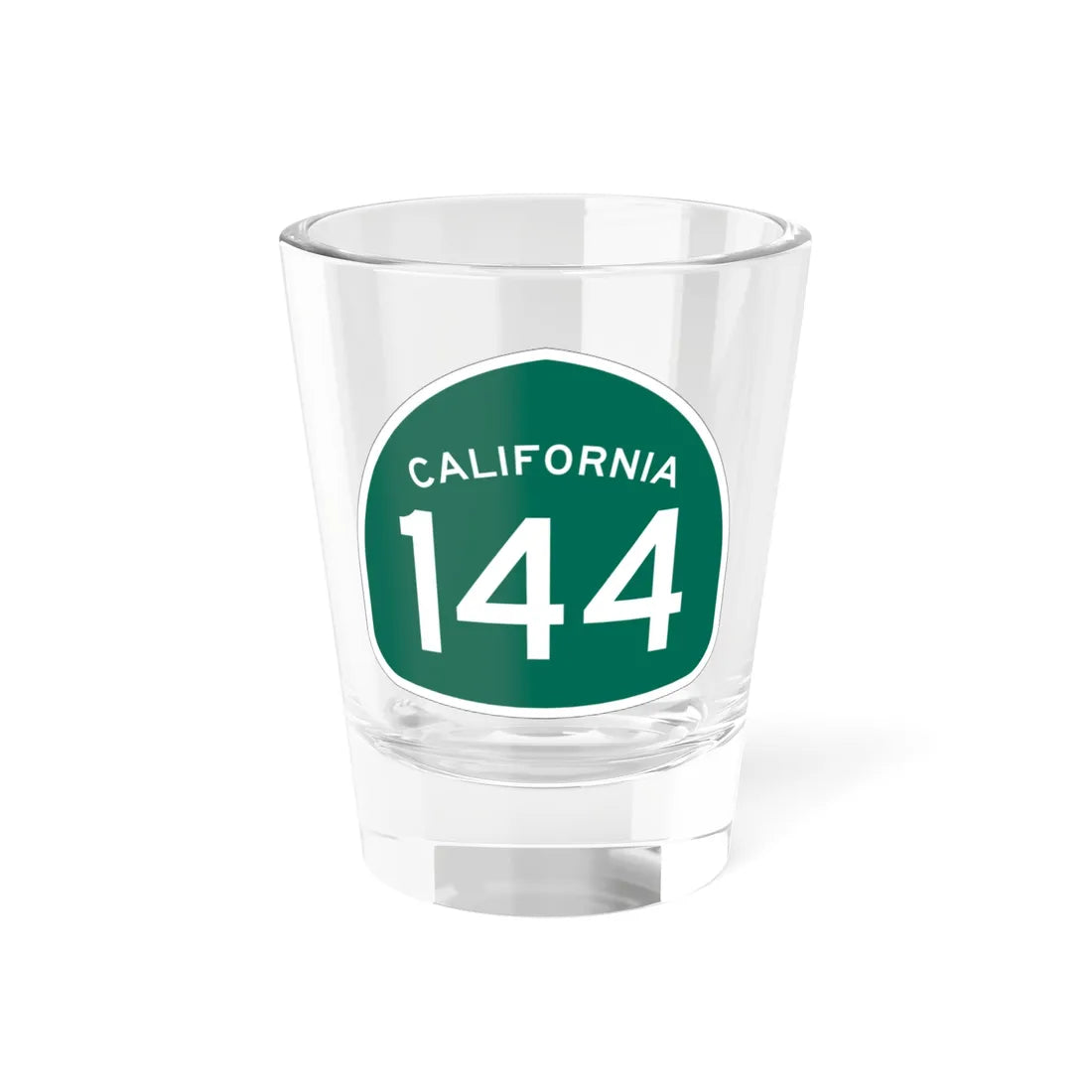 California 144 (California) (Road Sign) Shot Glass 1.5oz 1.5oz - Go Mug Yourself