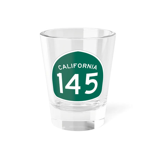 California 145 (California) (Road Sign) Shot Glass 1.5oz 1.5oz - Go Mug Yourself