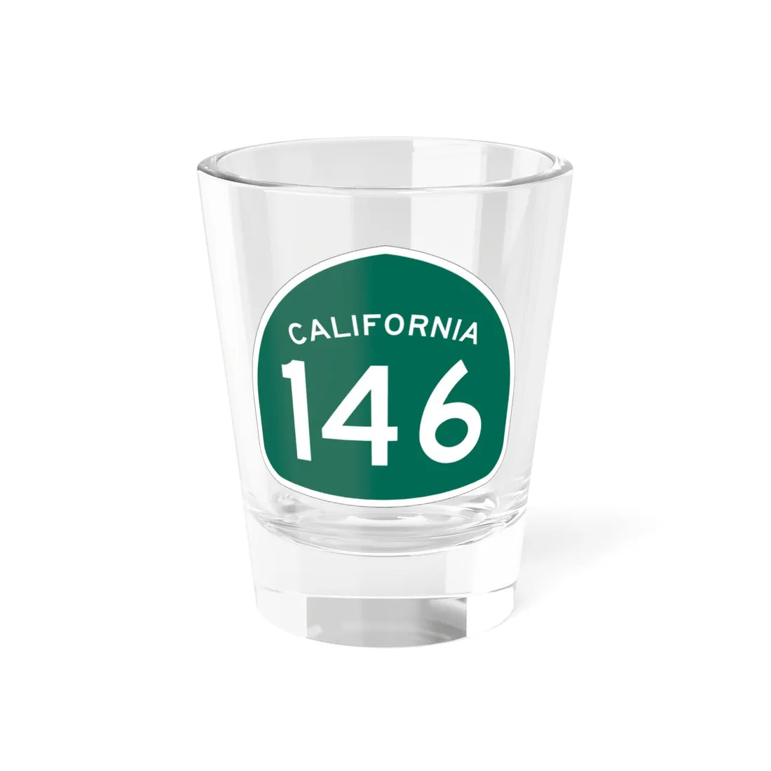 California 146 (California) (Road Sign) Shot Glass 1.5oz 1.5oz - Go Mug Yourself