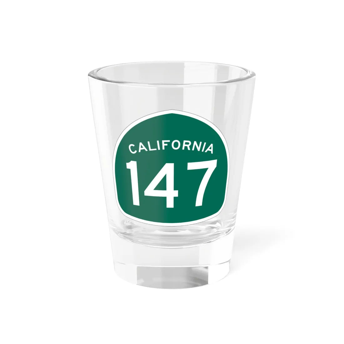 California 147 (California) (Road Sign) Shot Glass 1.5oz 1.5oz - Go Mug Yourself