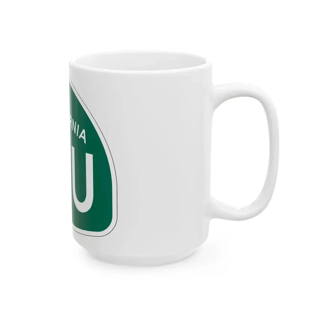 California 14U (California) (Road Sign) White Coffee Mug - Go Mug Yourself