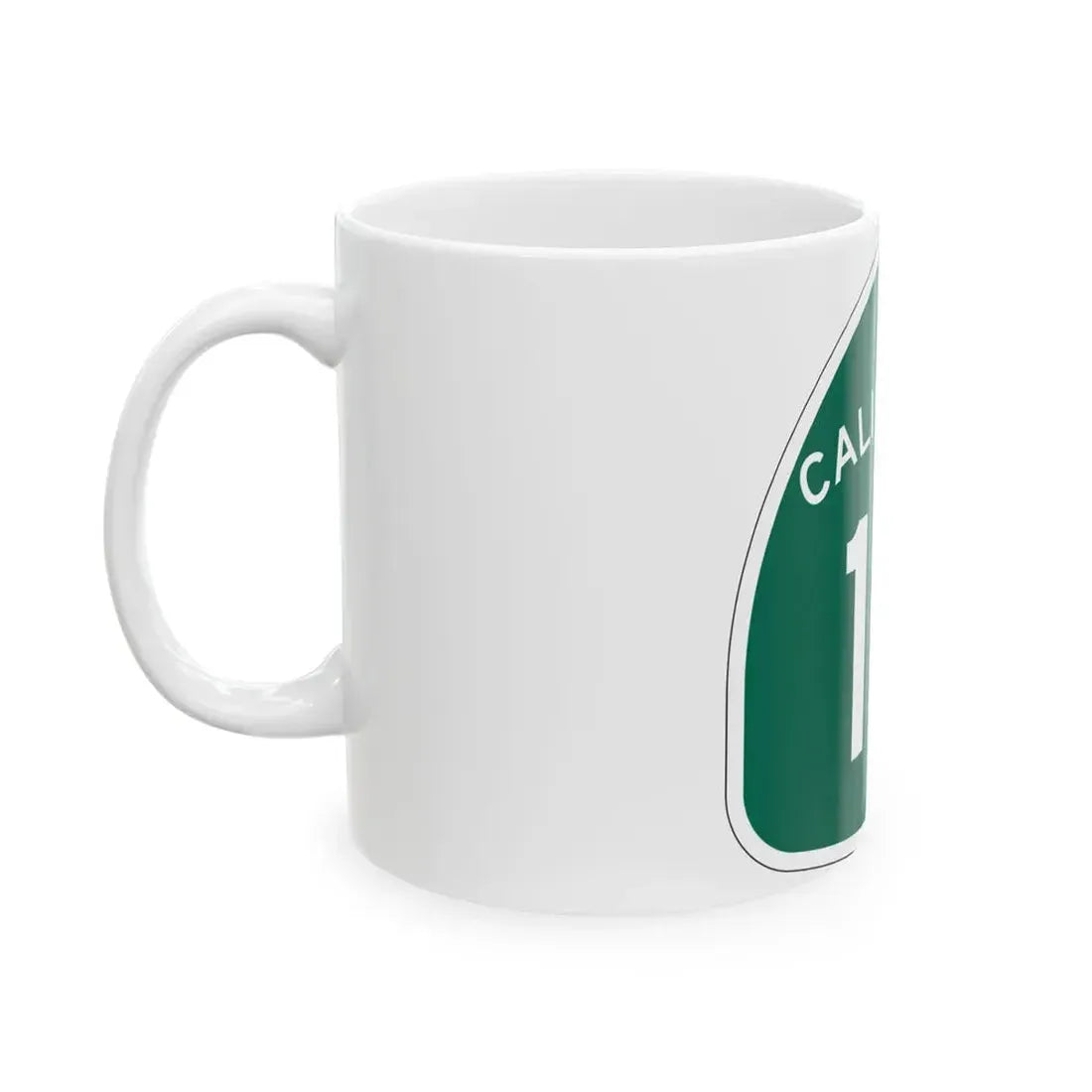 California 15 (California) (Road Sign) White Coffee Mug - Go Mug Yourself