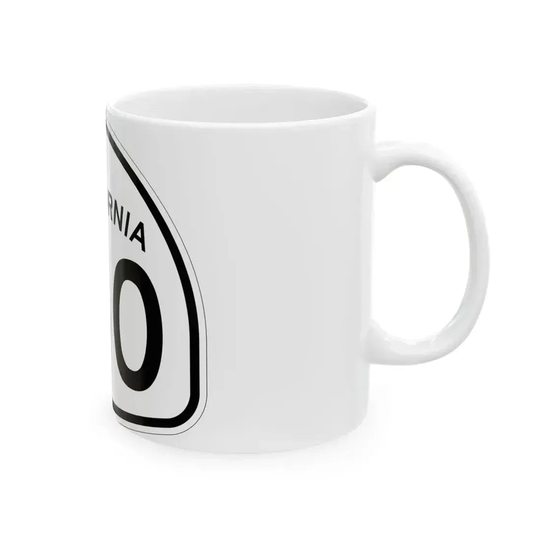 California 150 1957 (California) (Road Sign) White Coffee Mug - Go Mug Yourself